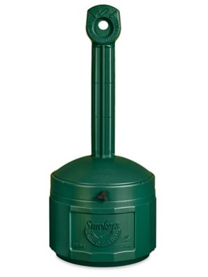 Uline Plastic Smoker's Receptacle Green H1103G Uline