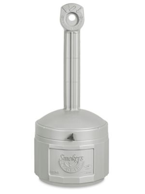 Uline Plastic Smoker's Receptacle - Gray H-1103GR