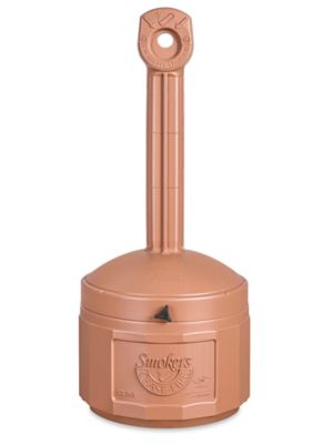 Uline Plastic Smoker's Receptacle - Terra Cotta H-1103TC