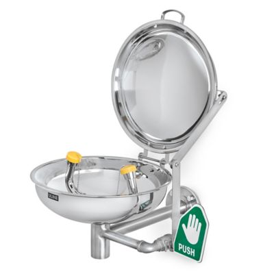 Uline Wall Mount Eyewash Station - Stainless Steel H-11049