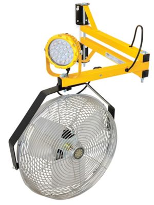 Dock Light with Fan - Integrated LED Head, 40" H-11078