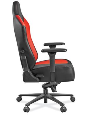 Leather Gaming Chair - Black/Red H-11087R - ULINE