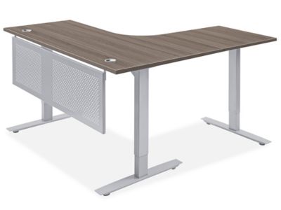  Downtown Adjustable Height L-Desk - 60 x 60 x 24"