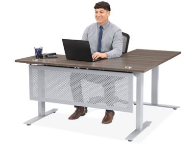 Downtown Adjustable Height L-Desk - 60 x 60 x 24