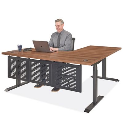 Metro Adjustable Height L-Desk - 72 x 72 x 30