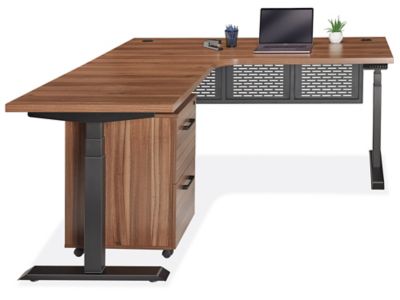 Metro Adjustable Height L-Desk - 72 x 72 x 30