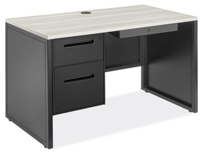  Industrial – Bureau à caisson simple – 48 x 24 po