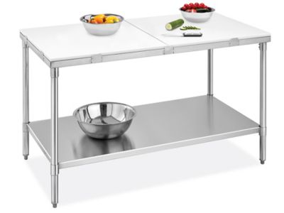 Poly Top Stainless Steel Worktable - 60 x 30