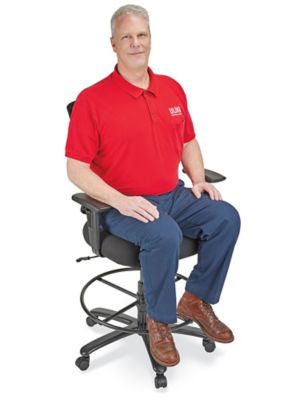 Big and Tall Mesh Work Stool H-11211 - ULINE