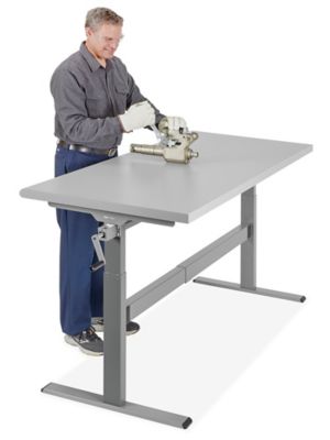 Manual Adjustable Height Workbench - Standard, 72 x 30