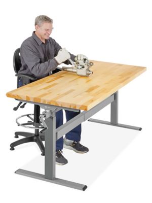 140277 マサペンワークス　マサペン180F Manual Adjustable Height Workbench - Standard, 72 x 30