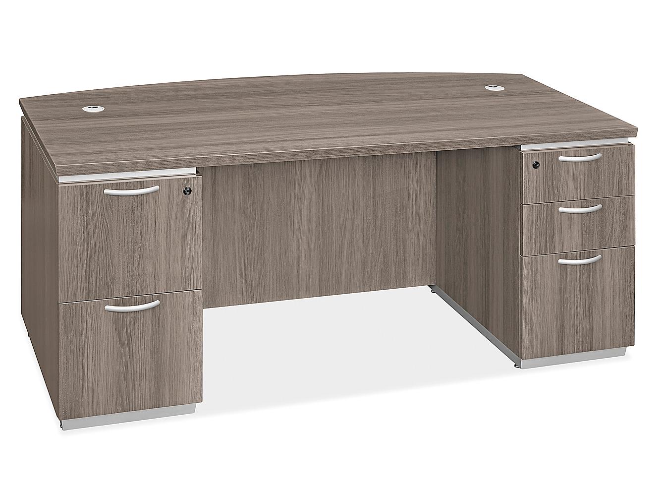 Downtown Executive Office Desk w/ Bow Front - 72 x 36