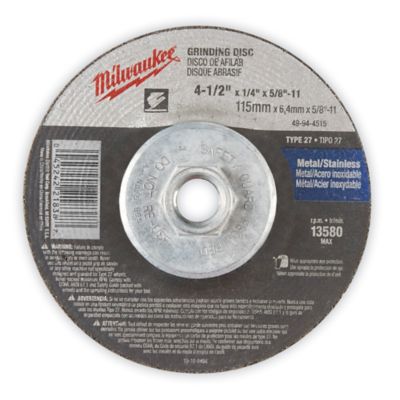 Milwaukee<sup><small>MD</small></sup> – Disques à meuler