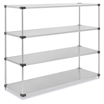 Solid Stainless Steel Shelving - 72 x 24 x 63