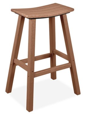 Polywood&reg; Saddle Stool - 30", Brown H-11324BR