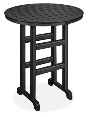  Polywood<sup><small>MD</small></sup> – Table de terrasse à hauteur de bar – Rond
