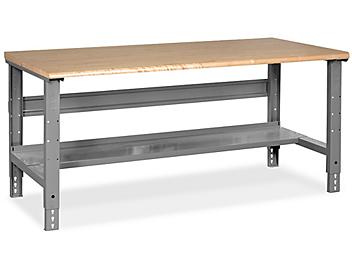 Industrial Packing Table - 60 x 30", Maple Top with Rounded Edge H-1135-MAP