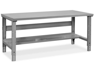 Industrial Packing Table - 72 x 30", Steel Top H-1137-STEEL