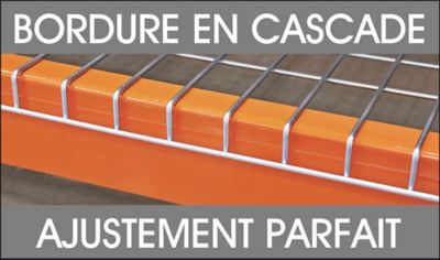 Treillis en fil de métal pour rayonnages à palettes