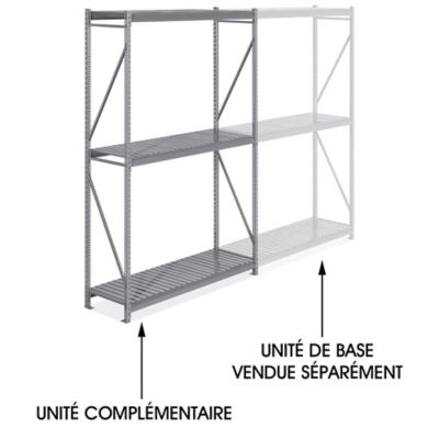 Add-On Unit for Bulk Storage Rack - Steel Decking, 72 x 24 x 120" H-11387