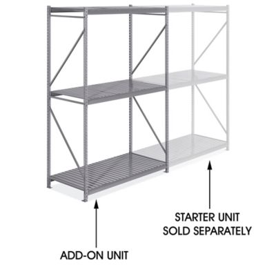 Add-On Unit for Bulk Storage Rack - Steel Decking, 72 x 36 x 120" H-11388