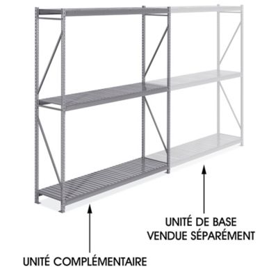 Add-On Unit for Bulk Storage Rack - Steel Decking, 96 x 24 x 120" H-11389