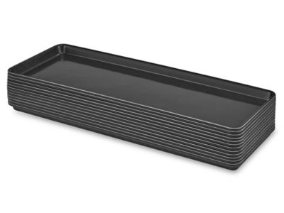 16 - 7 DEEP COMPARTMENT TRAY-12/CS (Black, White, & Clear)