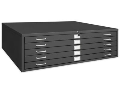 Flat File Cabinet - 48 x 36", Black H-11601BL