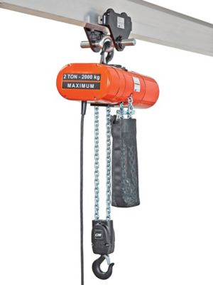 Electric Chain Hoist - 2 tons Capacity, 10' Lift H-11638 - ULINE
