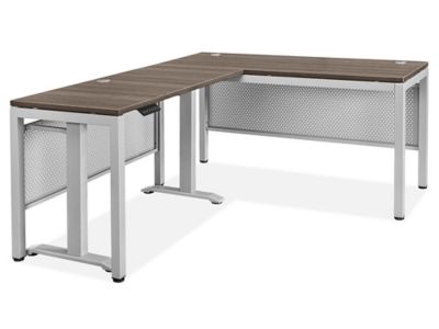Downtown L-Desk with Adjustable Height Return - 60 x 72"