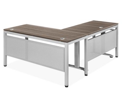 Downtown L-Desk with Adjustable Height Return - 60 x 72