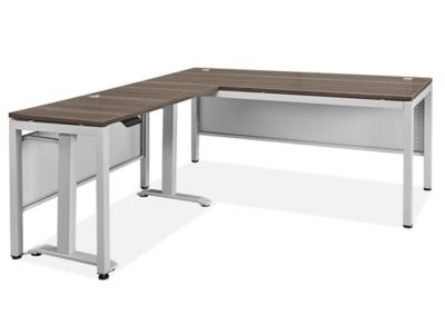 Downtown L-Desk with Adjustable Height Return - 72 x 78"