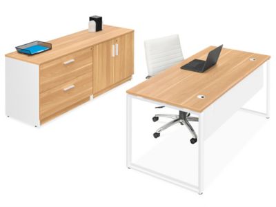 Designer Storage Credenza - Lateral File and Cabinet, Maple H