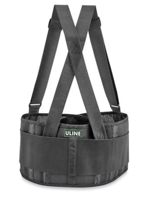 Uline Universal Waist Back Support Belt - Black