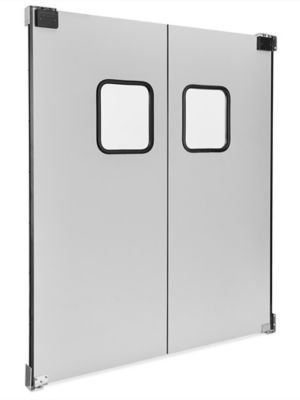 Double Impact Traffic Doors - 6 x 7', Gray H-11778GR