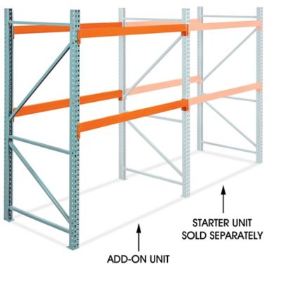 Add-On Unit for Two-Shelf Pallet Rack - 72 x 48 x 96" H-11857-ADD