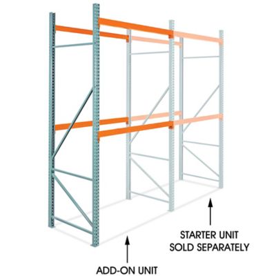 Add-On Unit for Two-Shelf Pallet Rack - 72 x 48 x 144" H-11862-ADD