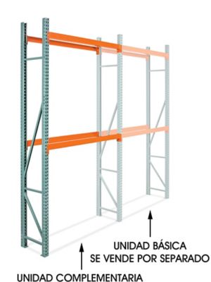 Unidad Complementaria de Racks para Tarimas - 72 x 24 x 144