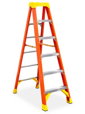 Fiberglass Step Ladder - 6' H-1194 - Uline