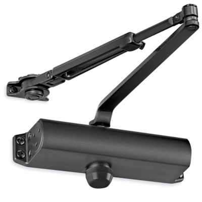 Norton&reg; Door Closer - Light Duty, Hold Open, Black H-11971BL