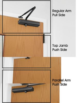 LCN® Door Closer - Heavy Duty, Regular, Black H-11978BL - ULINE