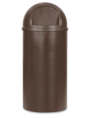 Rubbermaid Commercial Products 18-Gallons Brown Plastic Commercial