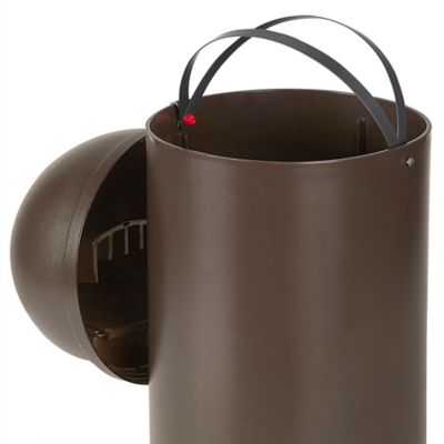 Rubbermaid® Marshal® Domed Trash Can - 25 Gallon, Beige - 1pk