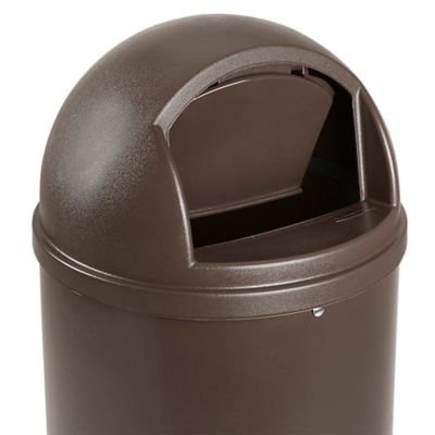 Rubbermaid® Marshal® Domed Trash Can - 25 Gallon, Beige - 1pk