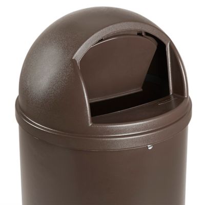 Rubbermaid® Domed Trash Can - 25 Gallon, Brown