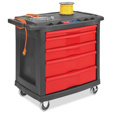 Rubbermaid Commercial Five-Drawer Mobile Workcenter