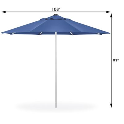 Poolside Umbrella - 9' Octagon, Navy H-12036BLU - Uline