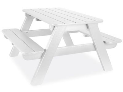 Polywood&reg; Kids Picnic Table - 3', White H-12043W