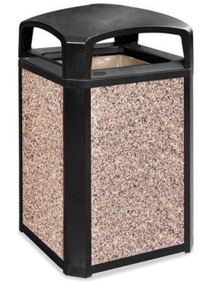 Rubbermaid Commercial Products Trash Can ,50 gal.,Beige,Plastic