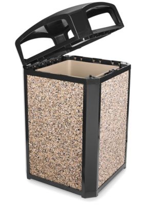 Rubbermaid® Office Trash Can - 3 Gallon, Black S-14491BL - Uline